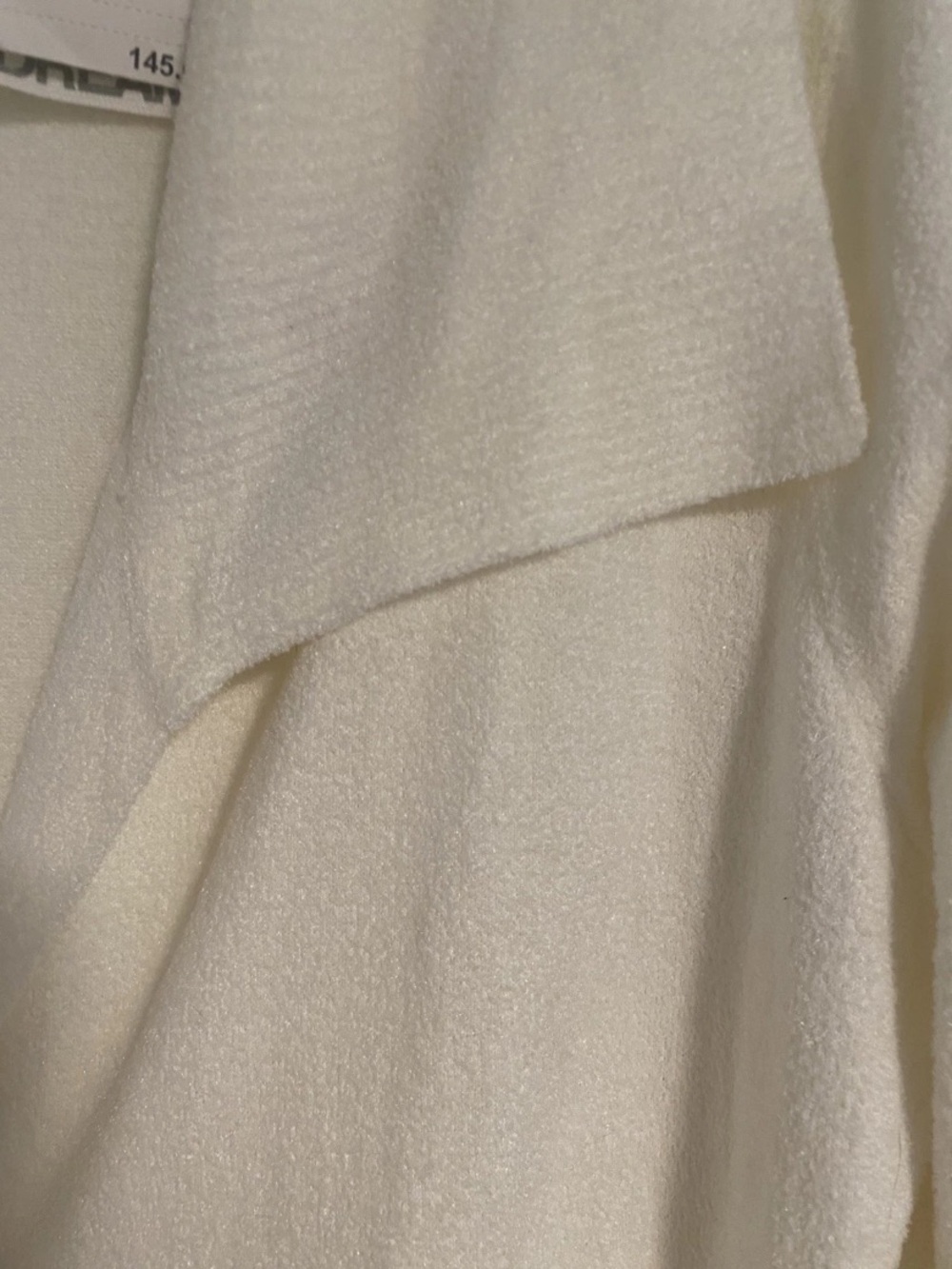NWT Barefoot Dreams CozyChic Cardigan Duster Womens L Pearl Ivory/White Lux Soft - Picture 6 of 7